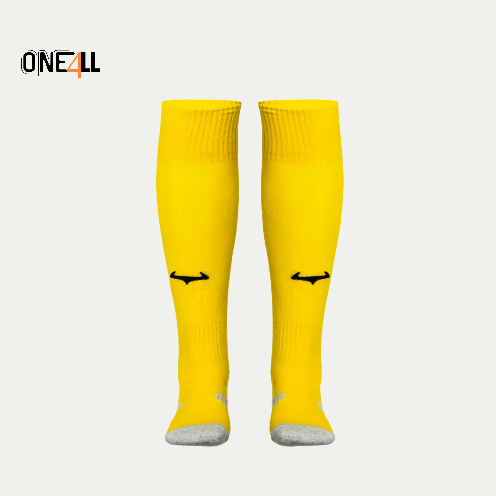 14ALLE - EINS FÜR ALLE - ONE4ALL Academy Fußballsocken in Gelb – ergonomische Passform, atmungsaktiv, warm