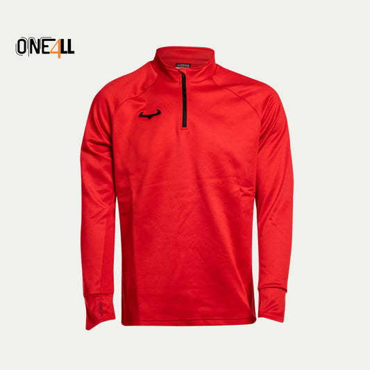 14ALLE - EINS FÜR ALLE - ONE4ALL Classic Zip-Pulli in Rot – bequem, sportlich, atmungsaktiv. Perfekt für den ganzen Tag