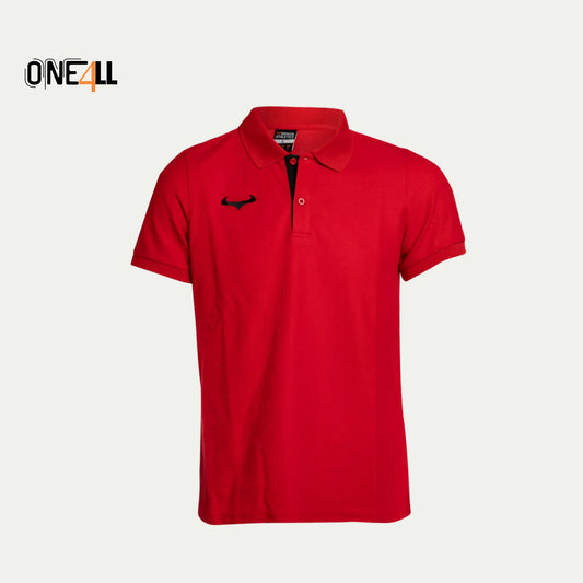14ALLE - EINS FÜR ALLE - ONE4ALL 
Regular-Fit Poloshirt aus Piqué-Baumwolle Rot mit  2 Knopfe