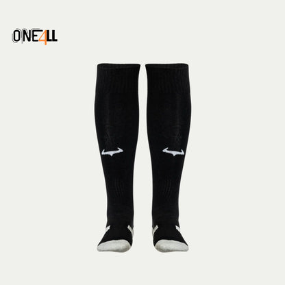 14ALLE - EINS FÜR ALLE - ONE4ALL Academy Fußballsocken in Schwarz – ergonomische Passform, atmungsaktiv, warm