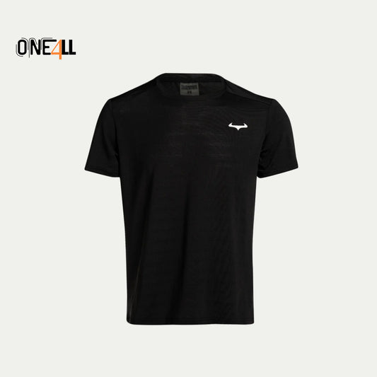 14ALLE - EINS FÜR ALLE - ONE4ALL AeroSwift Dri-FIT T-Shirt Schwarz mit Weiß logo  – leicht, atmungsaktiv