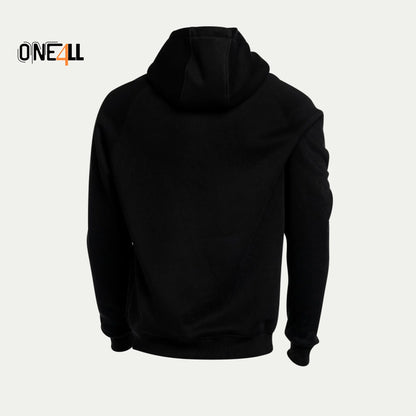 14ALLE - EINS FÜR ALLE - ONE4ALL
Tech Windrunner Hoodie aus Fleece  in Schwarz – klassisch, bequem, atmungsaktiv